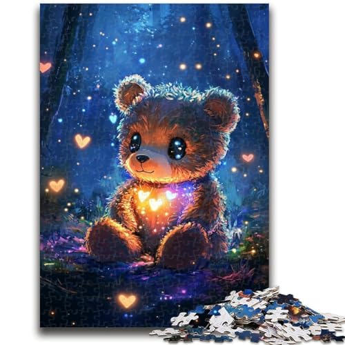 Teddybär-Puzzle für Erwachsene, 1000 Teile, anspruchsvolles Spiel und Familienspiel, ganze Familie (38x26cm) von AADSAZA