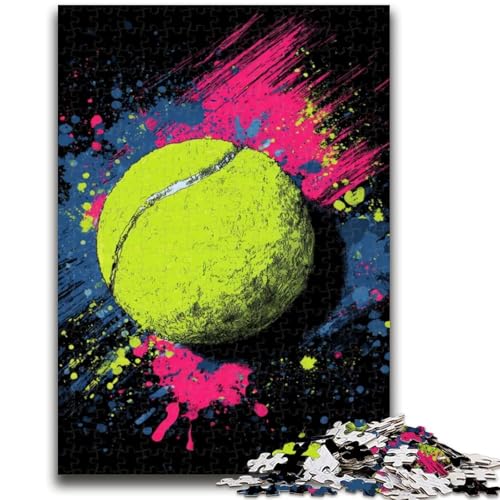 Tennis-Sport-Puzzle 1000 Teile für Erwachsene und Jugendliche, Spielzeug, Lernspiele, Stressabbau, tolle Geschenke und Spielzeuge (38x26cm) von AADSAZA
