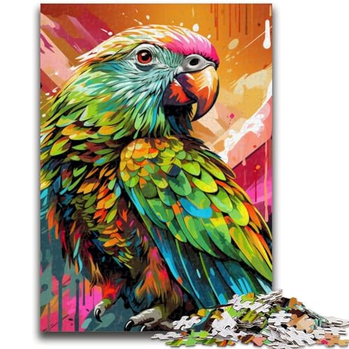 Tiere, Vögel, Papageien, Puzzle für Erwachsene, 1000 Teile, Familienspiel, Stressabbau, schwierige Herausforderung, Künstlersammlung, bildende Kunst (50x75cm) von AADSAZA