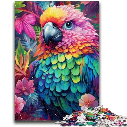 Tiere, Vögel, Papageien, Puzzle für Erwachsene und Jugendliche, 1000 Teile, Dekomprimierendes, intellektuelles Lernspielzeug, Geburtstagsgeschenk, Geschenke, Wandkunst (38x26cm) von AADSAZA