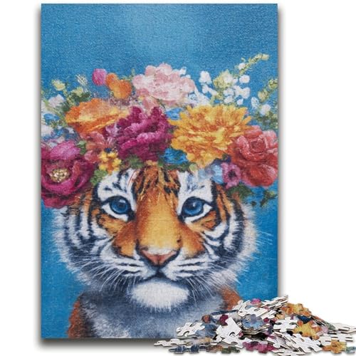Tiger-Mal-Puzzles für Erwachsene, helfen dem Gehirn, süchtig machendes Spielzeug zu trainieren, um Geduld bei der Eltern-Kind-Interaktion zu fördern (50x75cm) von AADSAZA