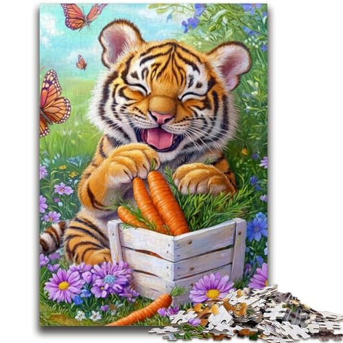 Tiger-Puzzle für Erwachsene, 1000 Teile, anspruchsvolles Spiel und Familienspiel, ganze Familie (50x75cm) von AADSAZA