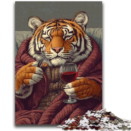 Tiger auf dem Sofa, Puzzle 2000 Teile, für Teenager, Geschenke, Spielzeug, Lernspiele, Stressabbau, tolle Geschenke und Spielzeuge (70x100cm) von AADSAZA
