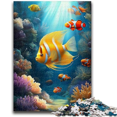 Unterwasserfisch-Puzzle für Erwachsene, 1000 Teile, anspruchsvolles Spiel und Familienspiel, ganze Familie (38x26cm) von AADSAZA