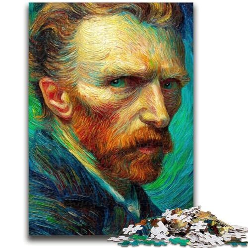 Van Gogh 1000-teiliges Puzzle für Erwachsene und Jugendliche, Spielzeug, Lernspiele, Stressabbau, Wunschliste mit Weihnachtsmann (38x26cm) von AADSAZA