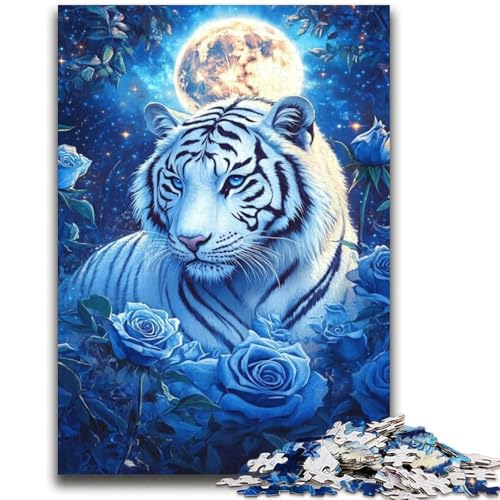 Weißer Tiger Puzzle 2000 Teile für Teenager, Denkspiel, Wanddekoration, einzigartige Geburtstags (70x100cm) von AADSAZA