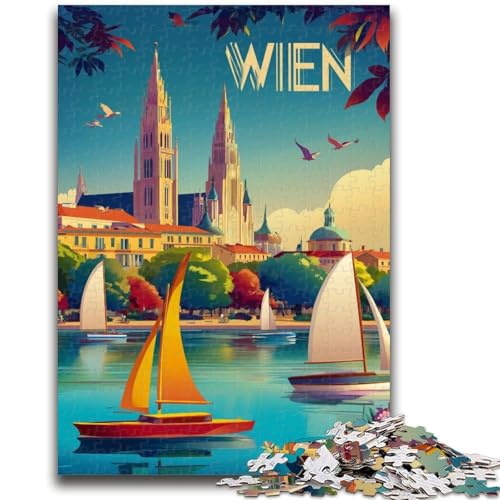 Weltposter, 1000-teiliges Puzzle für Erwachsene und Jugendliche, Quizspiel, Wanddekoration, einzigartige Geburtstags (38x26cm) von AADSAZA