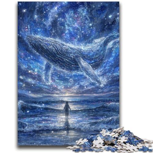 Weltraumwal-Puzzle für Teenager, 1000 Teile, Lernspiele, Heimdekoration, geeignet als Schreibtischdekoration (50x75cm) von AADSAZA