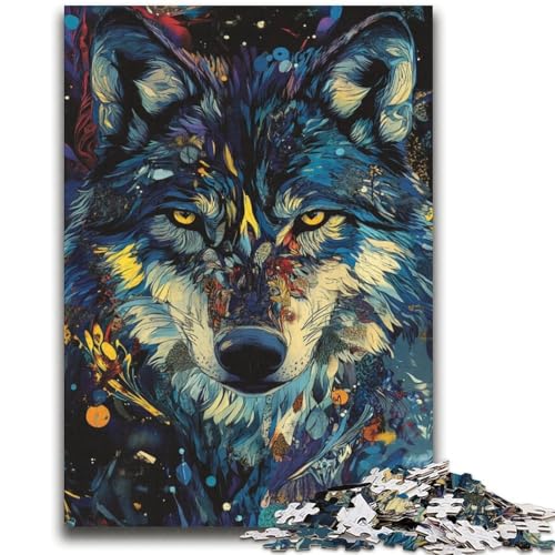 Wolf Art Puzzle 2000 Teile für Teenager, anspruchsvolles Spiel und Familienspiel, Wanddekoration, einzigartige Geburtstags (70x100cm) von AADSAZA