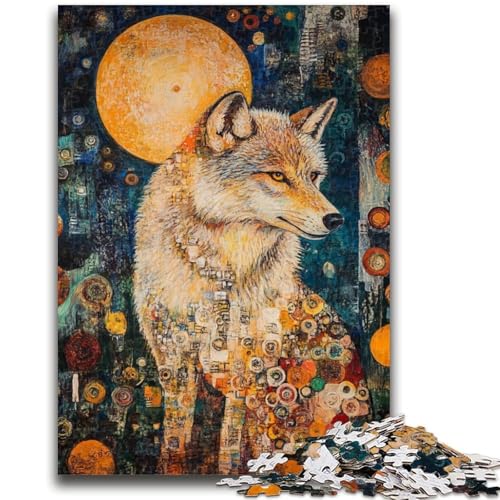 Wolf Art Puzzles für Teenager, 1000 Puzzles, Spielzeug, Lernspiele, Stressabbau, geeignet als Schreibtischdekoration (38x26cm) von AADSAZA