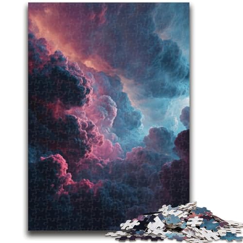 Wolkensturm-Puzzle für Erwachsene, 1000-teiliges Puzzle, Denkspiel, Wanddekoration, einzigartige Geburtstags (38x26cm) von AADSAZA