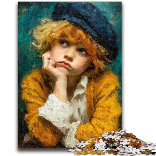 Wütender Kleiner Junge, Puzzle für Erwachsene, 1000 Teile, Stressabbau, schwierige Herausforderung, gutes Geschenk für die ganze Familie (50x75cm) von AADSAZA