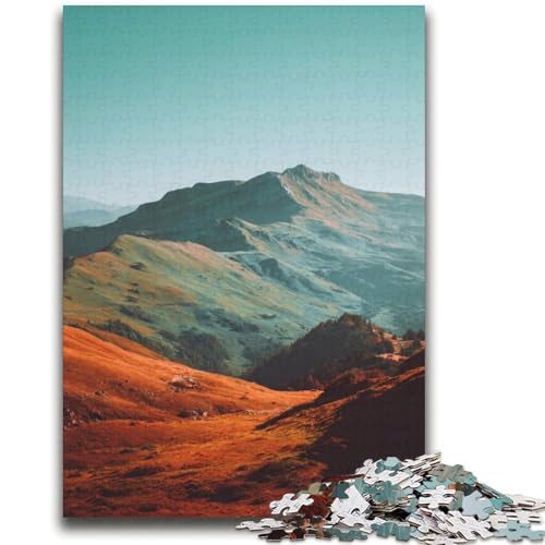 Wunderschöne Berge Puzzle für Erwachsene, 2000 Teile, Familienspiel, Stressabbau, schwierige Herausforderung, Künstlersammlung, bildende Kunst (70x100cm) von AADSAZA