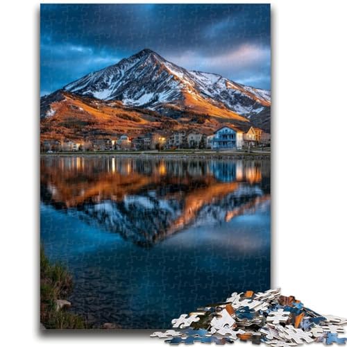 Wunderschöne Berge und Seen, 1000-teiliges Puzzle für Erwachsene, Lernspielzeug, Familienspiele, Geschenke für Freunde und Familie (38x26cm) von AADSAZA