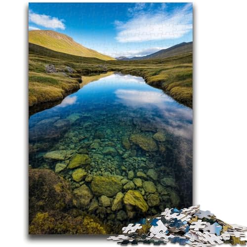 Wunderschöne Berge und Seen, 1000-teiliges Puzzle für Erwachsene, Lernspielzeug, Familienspiele, Geschenke für Freunde und Familie (50x75cm) von AADSAZA