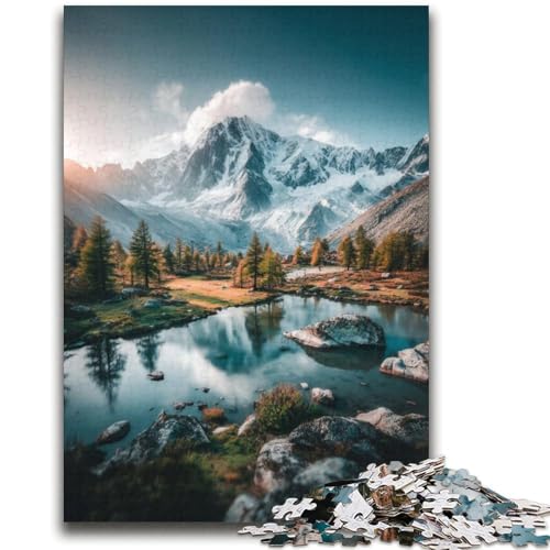 Wunderschöne Berge und Seen, 2000-teiliges Puzzle für Erwachsene und Jugendliche, Lernspiele, Wanddekoration, einzigartige Geburtstags (70x100cm) von AADSAZA