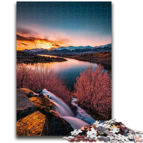 Wunderschöne Berge und Seen, Puzzle für Erwachsene, 1000 Teile, anspruchsvolles Spiel und Familienspiel, Wanddekoration, einzigartige Geburtstags (50x75cm) von AADSAZA