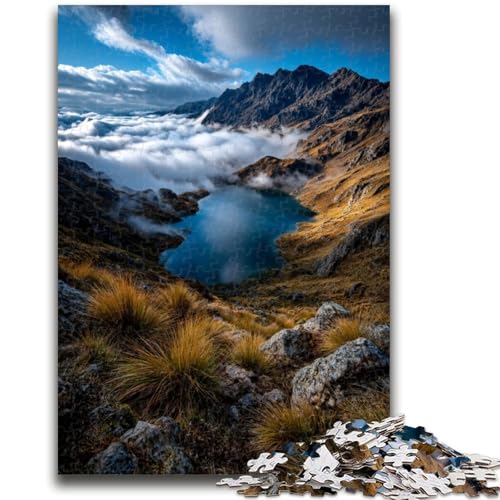 Wunderschöne Berge und Seen Puzzle 1000 Teile für Teenager Geschenke, Spielzeug Lernspiele Stressabbau Tolle Geschenke und Spielzeug (50x75cm) von AADSAZA