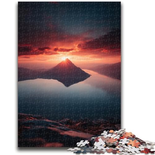 Wunderschöne Berge und Seen Puzzle für Teenager 1000 Teile, Dekomprimierendes intellektuelles Lernspielzeug Geburtstagsgeschenk, Geschenke, Wandkunst (50x75cm) von AADSAZA