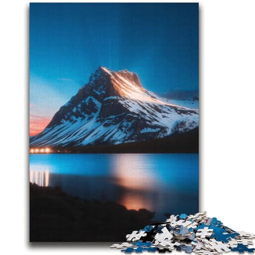 Wunderschöne Berge und Seen Puzzles für Erwachsene, Dekomprimierendes intellektuelles Lernspielzeug, Geburtstagsgeschenk, Geschenke, Wandkunst (70x100cm) von AADSAZA