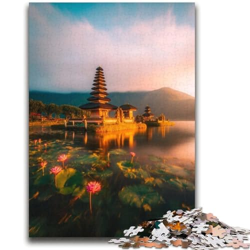 Wunderschöne Berge und Seen Puzzles für Erwachsene, Dekomprimierendes intellektuelles Lernspielzeug, Geburtstagsgeschenk, Geschenke, Wandkunst (70x100cm) von AADSAZA