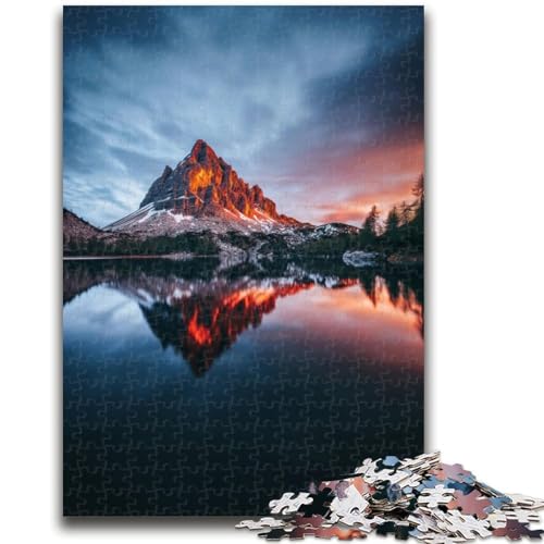 Wunderschöne Berge und Seen-Puzzles für Erwachsene und Jugendliche, entspannendes intellektuelles Lernspielzeug, Geburtstagsgeschenk, Geschenke, Wandkunst (38x26cm) von AADSAZA