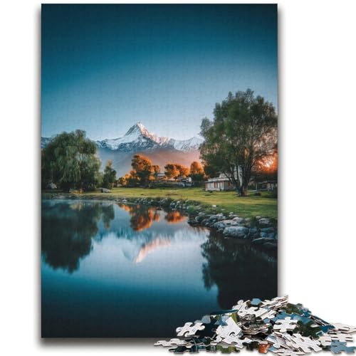 Wunderschöne Berge und Seen-Puzzles für Erwachsene und Jugendliche, entspannendes intellektuelles Lernspielzeug, Geburtstagsgeschenk, Geschenke, Wandkunst (70x100cm) von AADSAZA