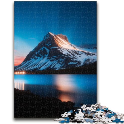 Wunderschöne Berge und Seen Puzzles für Erwachsene und Teenager, Puzzle, Dekomprimieren, intellektuelles Lernspielzeug, Wichtelgeschenke (50x75cm) von AADSAZA