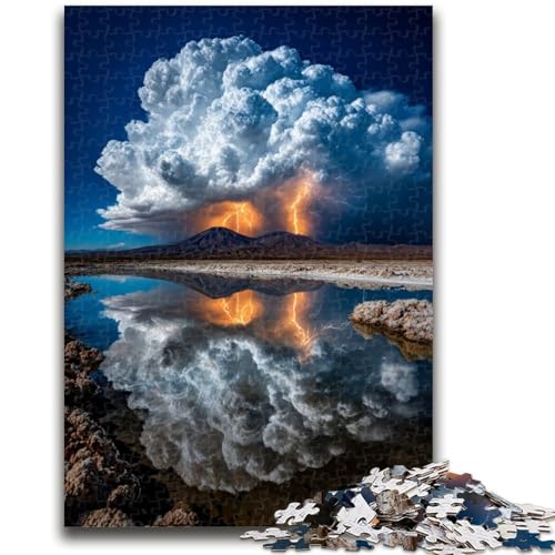 Wunderschöne Berge und Seen Puzzles für Erwachsene und Teenager, Puzzle, Dekomprimieren, intellektuelles Lernspielzeug, Wichtelgeschenke (50x75cm) von AADSAZA