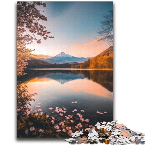Wunderschöne Berge und Seen-Puzzles für Teenager, 2000 Teile, Stressabbau, schwierige Herausforderung, einzigartige Heimdekoration und Geschenke (70x100cm) von AADSAZA