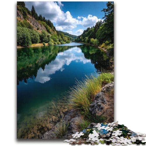 Wunderschöne Berge und Seen-Puzzles für Teenager, 2000 Teile, Stressabbau, schwierige Herausforderung, einzigartige Heimdekoration und Geschenke (70x100cm) von AADSAZA