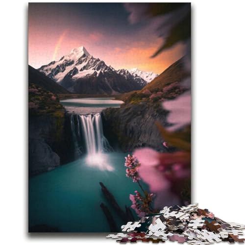 Wunderschöne Berge und Seen-Puzzles für Teenager, 2000 Teile, Stressabbau, schwierige Herausforderung, einzigartige Heimdekoration und Geschenke (70x100cm) von AADSAZA