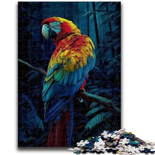 Wunderschönes Papageien-Puzzle mit 1000 Teilen für Erwachsene und Jugendliche, Lernspielzeug, ganze Familie (50x75cm) von AADSAZA
