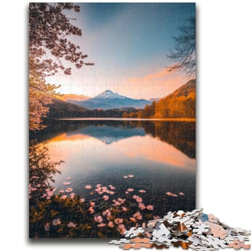 Wunderschönes Puzzle mit Bergen und Seen, 1000 Teile, Geschenk für Erwachsene, anspruchsvolles Spiel und Familienspiel, ganze Familie (50x75cm) von AADSAZA