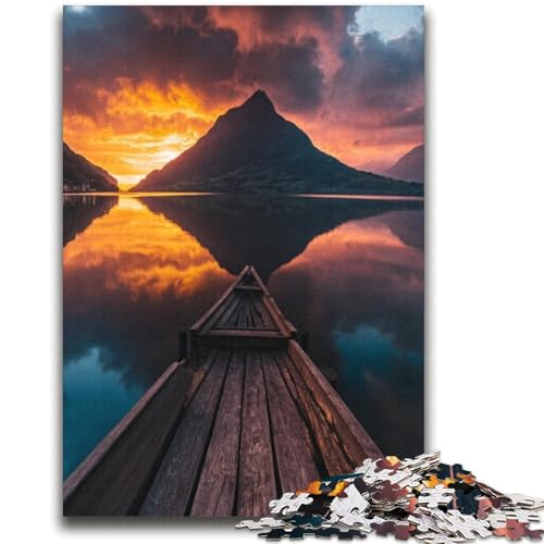 Wunderschönes Puzzle mit Bergen und Seen, 2000 Teile, für Teenager, anspruchsvolles Spiel und Familienspiel, Wanddekoration, einzigartige Geburtstags (70x100cm) von AADSAZA