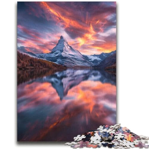 Wunderschönes Puzzle mit Bergen und Seen, 2000 Teile, für Teenager, anspruchsvolles Spiel und Familienspiel, Wanddekoration, einzigartige Geburtstags (70x100cm) von AADSAZA
