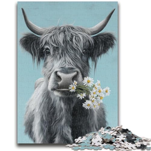 Yak-Puzzles für Erwachsene und Teenager, anspruchsvolles Spiel und Familienspiel, ganze Familie (38x26cm) von AADSAZA