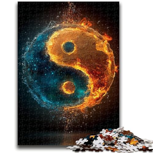 Yin und Yang 1000-teiliges Puzzle für Erwachsene und Jugendliche, dekomprimierendes intellektuelles Lernspielzeug, perfekte Dekoration (38x26cm) von AADSAZA