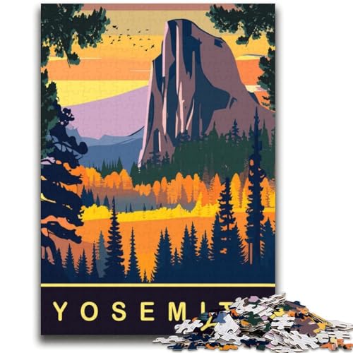 Yosemite-Puzzle für Erwachsene, 2000-teiliges Puzzle, Denkspiel, Wanddekoration, einzigartige Geburtstags (70x100cm) von AADSAZA