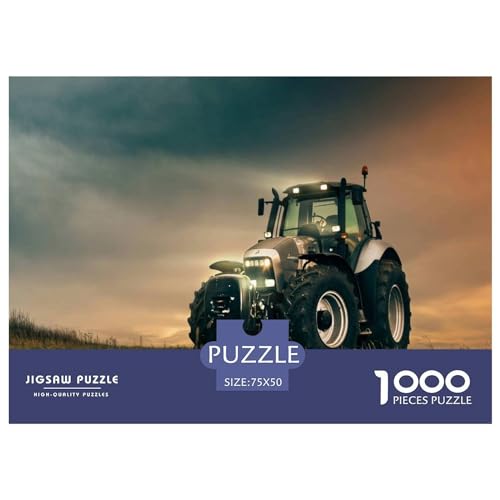 1000 Teile Puzzle Traktor Puzzles für Erwachsene Fahrzeuge Holzbrettpuzzles Anspruchsvolles Spiel 1000 Teile (75x50cm) von AAHARYA