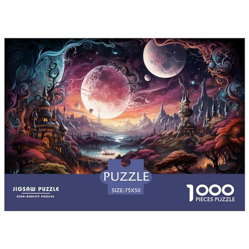 1000 Teile Puzzle für Erwachsene Das Universum Puzzlesets für Familien Holzpuzzles Brain Challenge Puzzle 1000 Teile (75 x 50 cm) von AAHARYA
