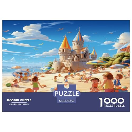 1000 Teile Puzzle für Erwachsene Sandy Shore Puzzlesets für Familien Holzpuzzles Brain Challenge Puzzle 1000 Teile (75 x 50 cm) von AAHARYA