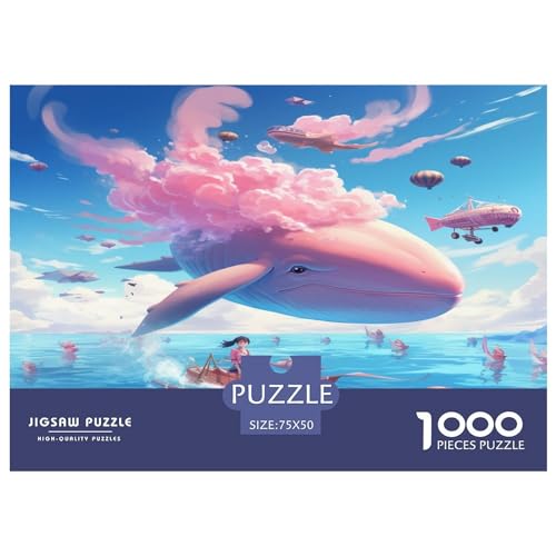 1000 Teile Puzzles für Erwachsene Pink_ocea Puzzlesets für Familien Holzpuzzles Brain Challenge Puzzle 1000 Teile (75 x 50 cm) von AAHARYA