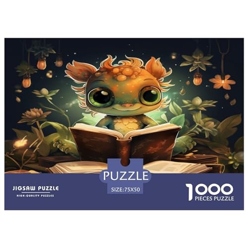 1000-teiliges Puzzle, Lesebuch-Puzzle für Erwachsene, Holzpuzzle, Lernspiel für Erwachsene, Kind, 1000 Teile (75 x 50 cm) von AAHARYA
