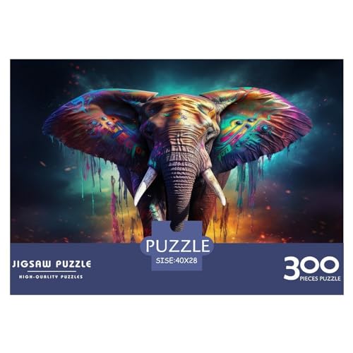 300-teiliges Puzzle mit antiken Zivilisationen für Erwachsene, afrikanischer Elefant, Puzzle für Erwachsene, Holzpuzzles, Familienunterhaltungsspielzeug, 300 Stück (40 x 28 cm) von AAHARYA