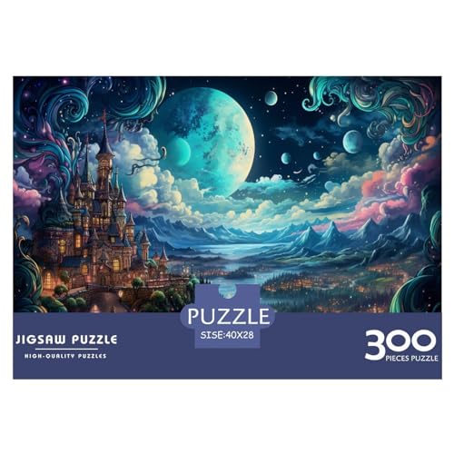 Burgen-Puzzles, 300 Teile, Puzzle für Erwachsene, Intellektuelles Spiel, Puzzle-Spielzeug für Erwachsene und Kinder, 300 Teile (40 x 28 cm) von AAHARYA