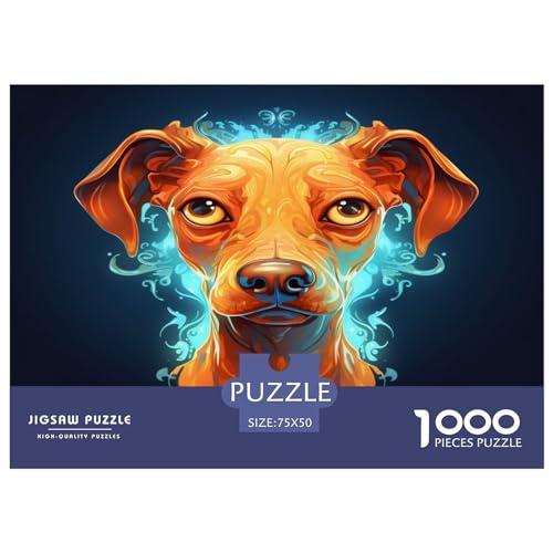 Cartoon_Dog Puzzles 1000 Teile für Erwachsene, Puzzles für Erwachsene 1000 Teile, Dalmatiner-Puzzle, Lernspiele, 1000 Teile (75 x 50 cm) von AAHARYA