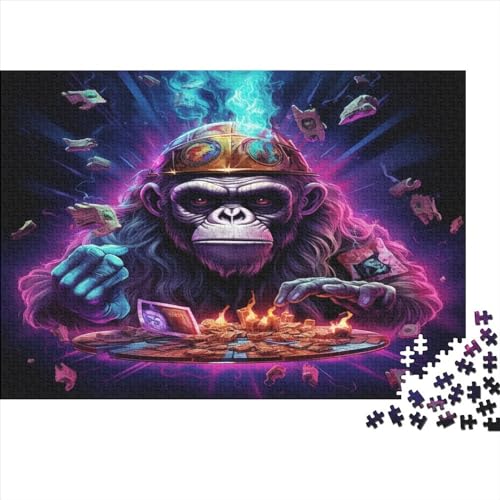 Gorillas-Puzzles für Erwachsene, 1000 Teile, King Kong-Puzzles für Erwachsene, herausforderndes Spiel, Denksportaufgaben, 1000 Teile (75 x 50 cm) von AAHARYA