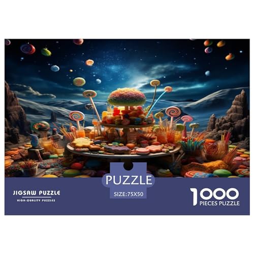 Kindergarten-Puzzle, 1000 Teile, für Erwachsene, Colorful_Candies, Puzzle 1000 Teile, für Erwachsene, 1000 Teile (75 x 50 cm) von AAHARYA