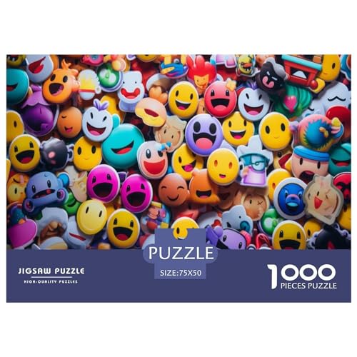 Smiley Candy Puzzles 1000 Teile für Erwachsene, Puzzles für Erwachsene 1000 Teile, Kinderpuzzle, Lernspiele, 1000 Teile (75 x 50 cm) von AAHARYA